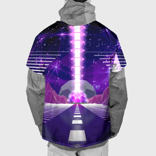 Накидка на куртку 3D Vaporwave Neon Space, цвет 3D печать - фото 2