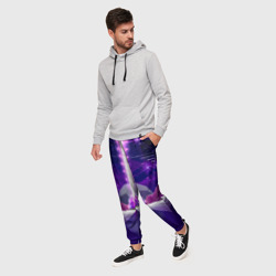 Мужские брюки 3D Vaporwave Neon Space - фото 2