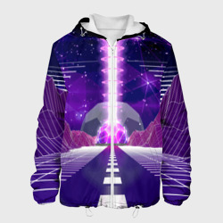 Мужская куртка 3D Vaporwave Neon Space