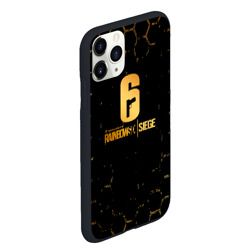 Чехол для iPhone 11 Pro Max матовый Rainbow six Siege соты - фото 2
