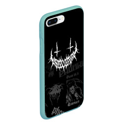 Чехол для iPhone 7Plus/8 Plus матовый Злая улыбка демона фонк паттерн - фото 2