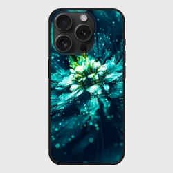 Чехол силиконовый для Apple iPhone 15 Pro матовый Цветок с пандоры