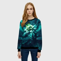 Женский свитшот 3D Цветок с пандоры - фото 2