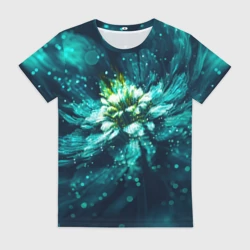 Женская футболка 3D Цветок с пандоры