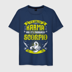 Это называется кармой, произносится - по знаку зодиака Скорпион. – Мужская футболка хлопок с принтом купить со скидкой в -20%