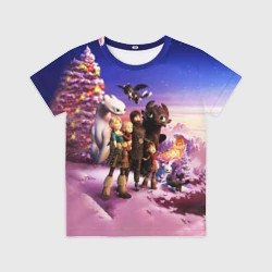 Детская футболка 3D Как приручить дракона возвращение