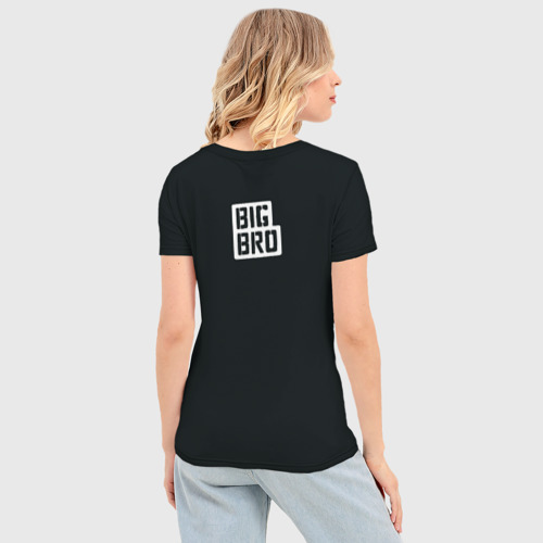 Женская футболка 3D Slim Большой братан, цвет 3D печать - фото 4
