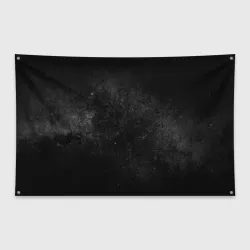 Флаг-баннер Черный космос black space