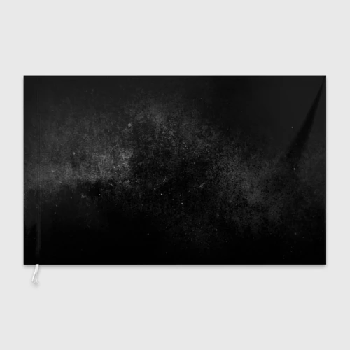 Флаг 3D Черный космос black space