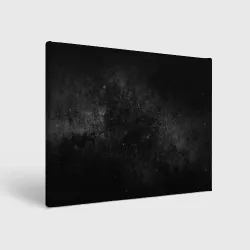 Холст прямоугольный Черный космос black space