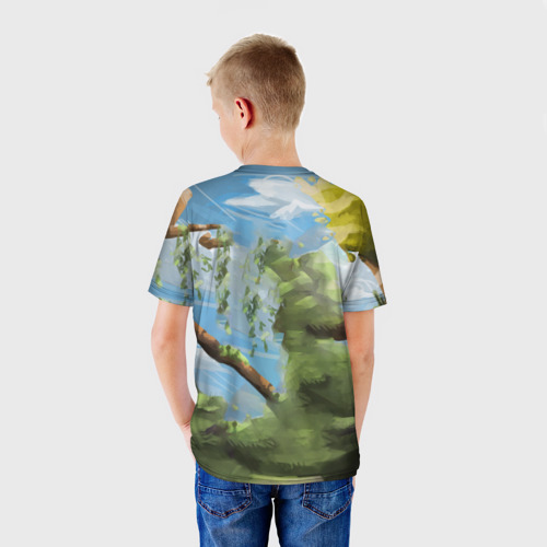 Детская футболка 3D Как приручить дракона фурии на ветке, цвет 3D печать - фото 4