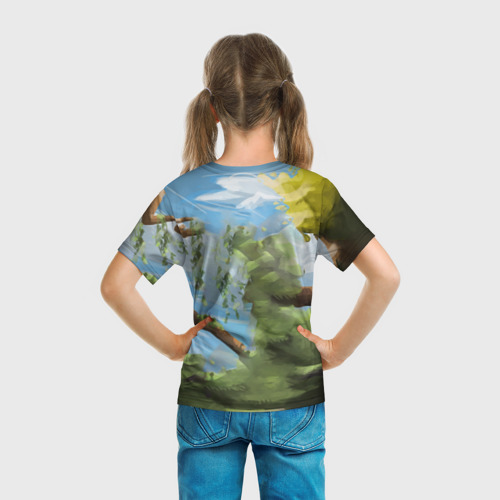 Детская футболка 3D Как приручить дракона фурии на ветке, цвет 3D печать - фото 6