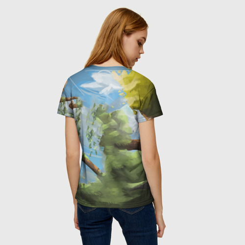 Женская футболка 3D Как приручить дракона фурии на ветке, цвет 3D печать - фото 4