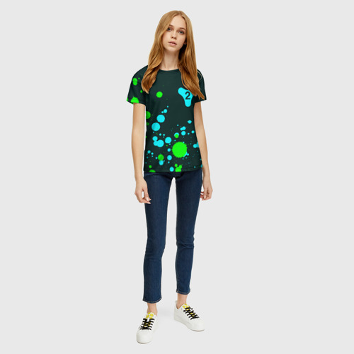 Женская футболка 3D с принтом ДЕСТИНИ 2 | Краска / FS, вид сбоку #3
