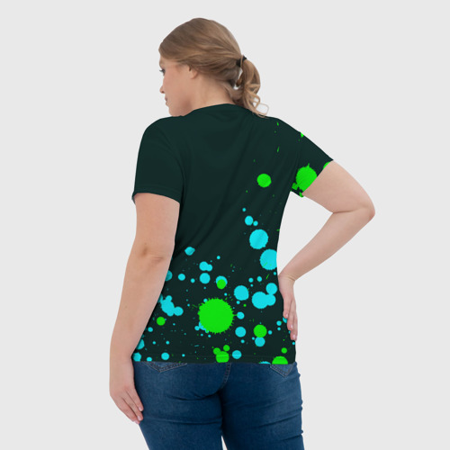 Женская футболка 3D с принтом ДЕСТИНИ 2 | Краска / FS, вид сзади #2