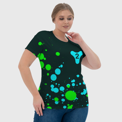 Женская футболка 3D с принтом ДЕСТИНИ 2 | Краска / FS, фото #4