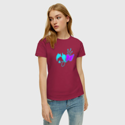 Женская футболка хлопок Payton Moormeie neon - фото 2