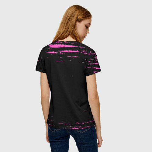 Женская футболка 3D Наталья - кошечка - Брызги, цвет 3D печать - фото 4