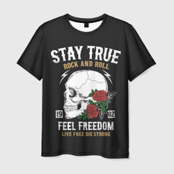 Мужская футболка 3D Сила в правде, а правда в рок-н-ролле!