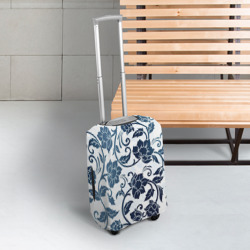 Чехол для чемодана 3D Гжелевые цветы - фото 2