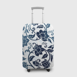 Чехол для чемодана 3D Гжелевые цветы