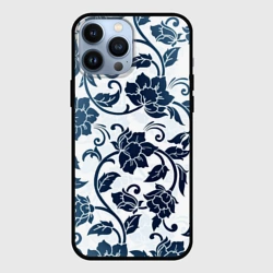 Чехол для iPhone 13 Pro Max Гжелевые цветы