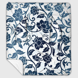 Плед с рукавами Гжелевые цветы