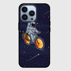 Чехол для iPhone 13 Pro Космонавт на велосипеде