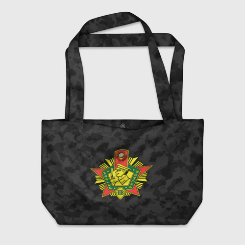 Пляжная сумка 3D КГБ черный камуфляж пограничник