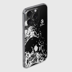 Чехол для iPhone 15 Pro Max силиконовый с защитой камеры Sabaton - Сабатон черепа - фото 2