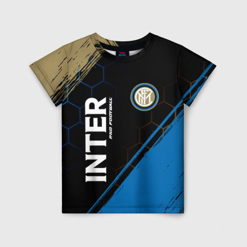 Детская футболка 3D Inter Pro Football + Краска, цвет 3D печать