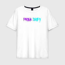 Мужская футболка хлопок Oversize Phonk фонк neon