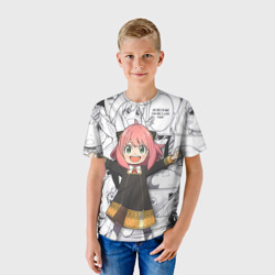 Детская футболка 3D Семья Шпиона Аня Форджер на манге - фото 2