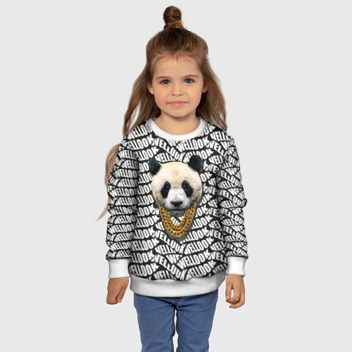 Детский свитшот 3D Panda Look, цвет 3D печать - фото 7