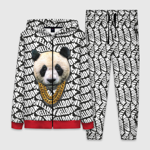 Женский костюм 3D Panda Look, цвет красный