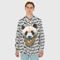 Мужская рубашка oversize 3D Panda Look - фото 2