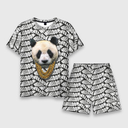 Мужской костюм с шортами 3D Panda Look