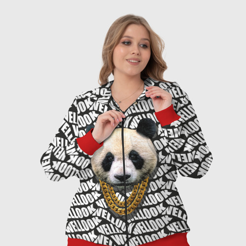 Женский костюм 3D Panda Look, цвет красный - фото 7