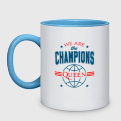 Кружка двухцветная Queen We are the champions