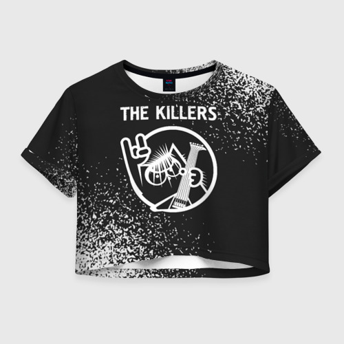 Женская футболка Crop-top 3D The Killers - кот - Краска, цвет 3D печать