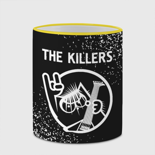 Кружка с полной запечаткой The Killers - кот - Краска, цвет Кант желтый - фото 4