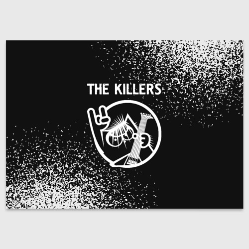 Поздравительная открытка The Killers - кот - Краска, цвет белый