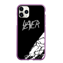 Чехол для iPhone 11 Pro Max матовый Slayer Трещины