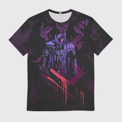 Мужская футболка 3D Berserk руна соулу +спина