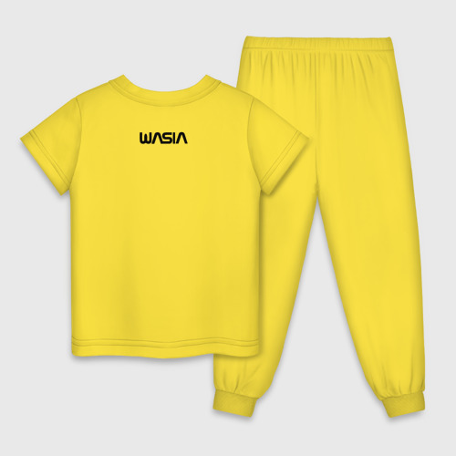Детская пижама хлопок Wasia в стиле NASA, цвет желтый - фото 2