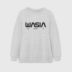 Женский свитшот oversize без начеса хлопок Wasia в стиле NASA