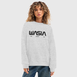 Женский свитшот oversize без начеса хлопок Wasia в стиле NASA - фото 2