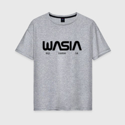 Женская футболка хлопок Oversize Wasia в стиле NASA