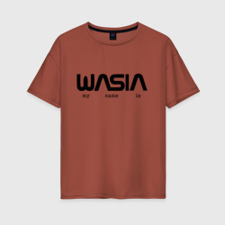 Женская футболка хлопок Oversize Wasia в стиле NASA