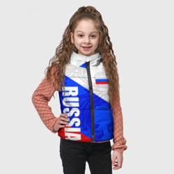 Детский жилет утепленный 3D Russia - sportwear - триколор - фото 2